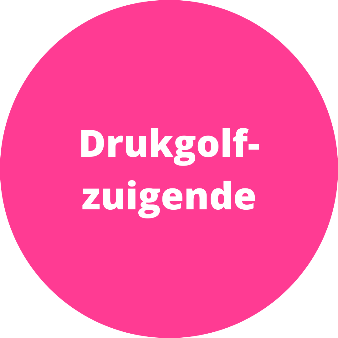 Drukgolf-zuigende