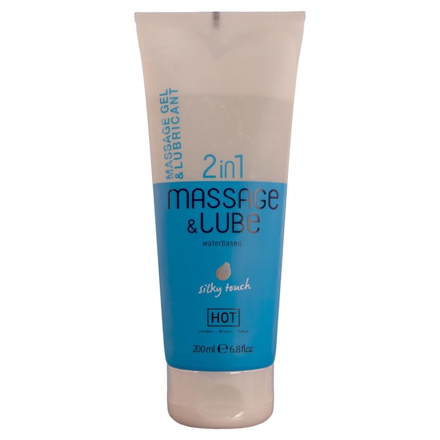 HOT - MASSAGE & GLIDE GEL 2IN1 SILKY TOUCH 200 ML