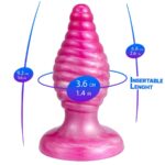 SILEXD - CHERRY ANAL PLUG FANTASY LIQUID SILICONE THERMOREACTIVE PINK 9.2 CM