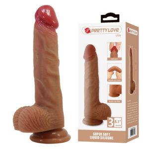 PRETTY LOVE - LISLE REALISTIC DILDO WITH SUCTION CUP 20.6 CM -Ø- 4.2 CM