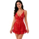 LIVCO CORSETTI FASHION - NUIT SET T-SHIRT + RED PANTY 2028 S/M