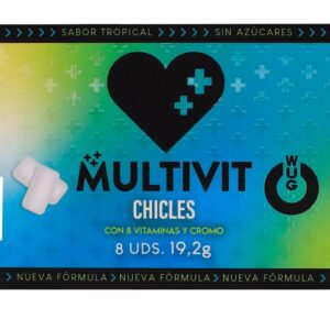 WUG MULTIVIT - FUNCTIONAL MULTIVITAMIN TROPICAL FLAVOUR GUM BLISTER 8 PCS