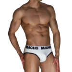 MACHO - MCH006 CLASSIC SLIP WHITE + BLACK S