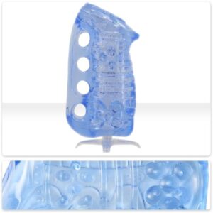 FLESHLIGHT - FLESHSKINS GRIP BLUE ICE MANUAL MALE MASTURBATOR BLUE