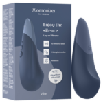 WOMANIZER - VIBE LAY-ON SILENT VIBRATOR DARK BLUE